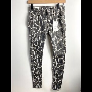 Zara Woman skinny animal print pants, Sz 2, NWT